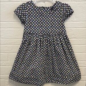 3T Gymboree Petite Mademoiselle Blue   Green Polka Dot Dress